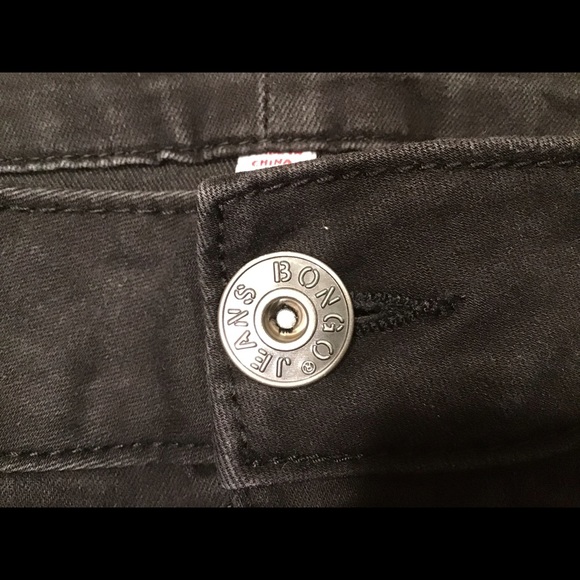 BONGO PLUS BLACK SLIM STRAIGHT JEANS MID RISE SZ 22W - Picture 6 of 11